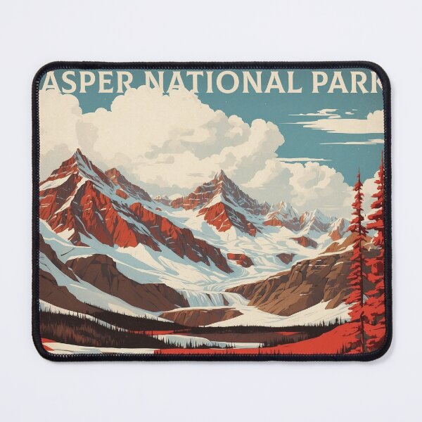 Item preview, Jasper National Park Canada Vintage Poster Tourism designed and sold by TravelersGems.