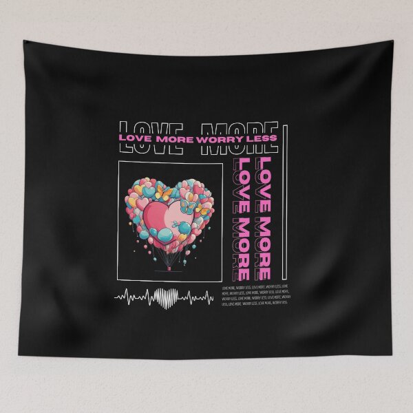 Item preview, Love More, Worry Less designed and sold by Create.Inspire. Repeat.