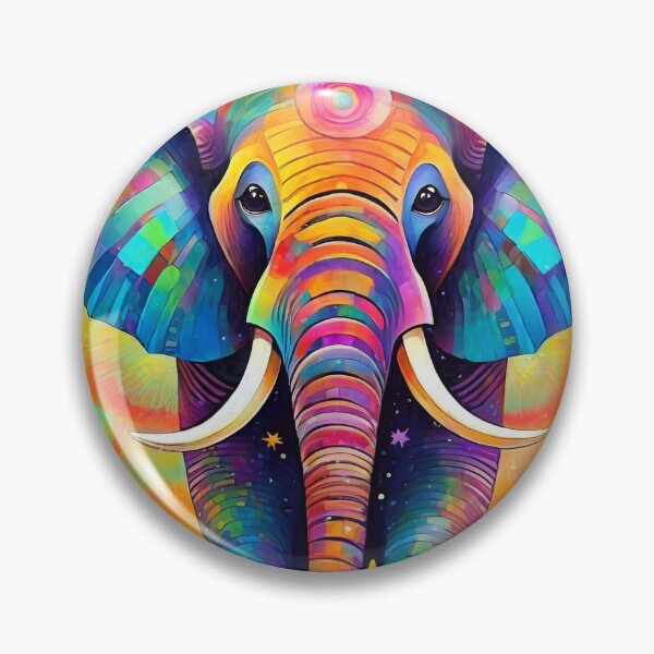Item preview, Psychedelic elephant designed and sold by TBMdesigns.