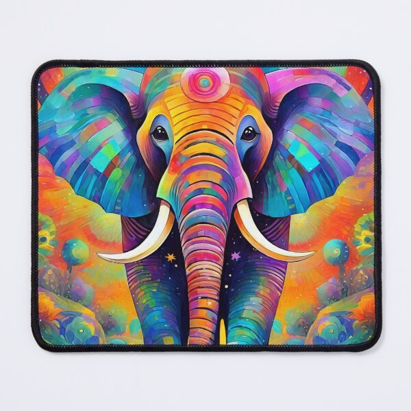 Item preview, Psychedelic elephant designed and sold by TBMdesigns.