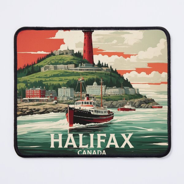 Item preview, Halifax Canada Vintage Poster Tourism designed and sold by TravelersGems.