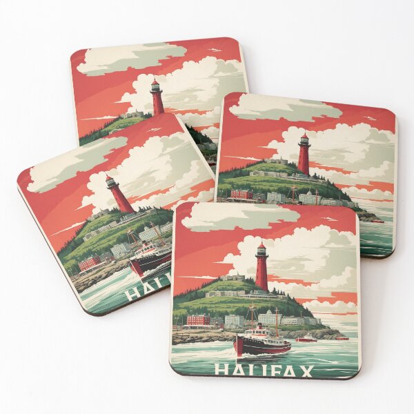 Item preview, Halifax Canada Vintage Poster Tourism designed and sold by TravelersGems.