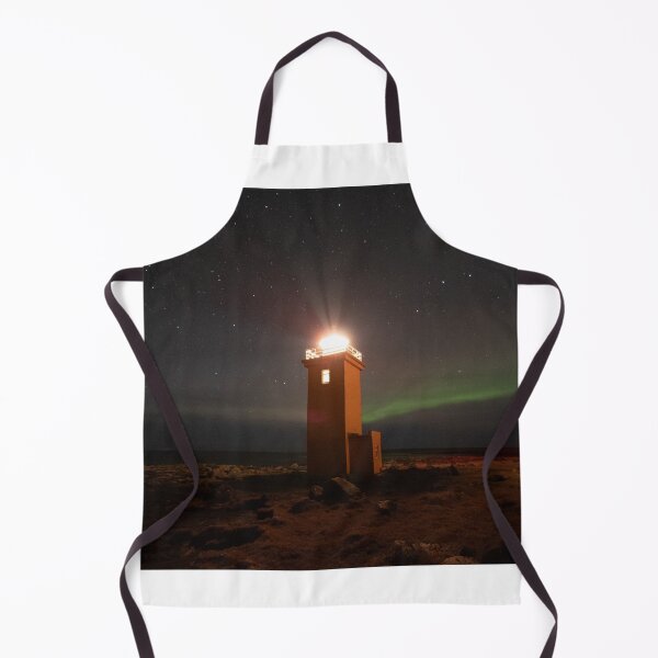 Item preview, Stafnesviti lighthouse, with aurora designed and sold by HazelWright.