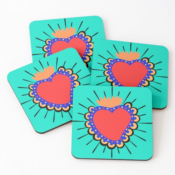Item preview, SACRED HEART COLORFUL POP ART STYLE designed and sold by infinitearte.