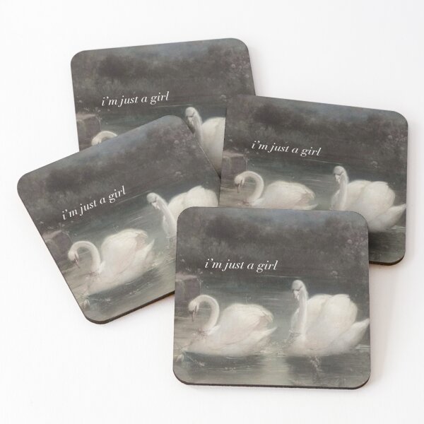 Item preview, i’m just a girl swans designed and sold by FilmKitty.