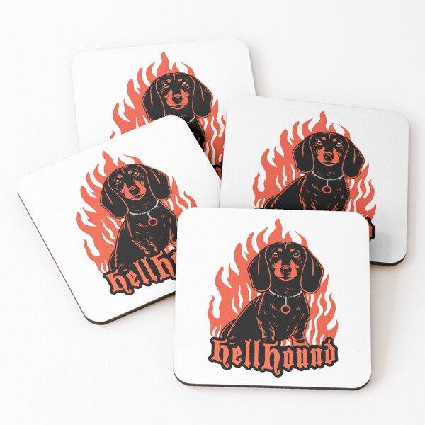 Item preview, Inferno Dachshund: El perro del infierno llameante designed and sold by BarkandStick.