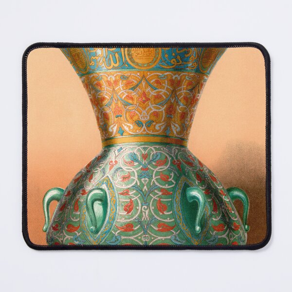 Item preview, Vintage Arabesque Vase Painting designed and sold by EmeraldeaArt.