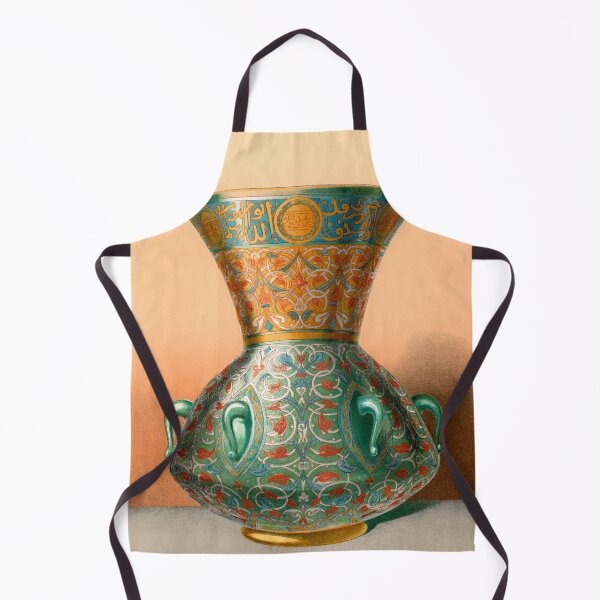 Item preview, Vintage Arabesque Vase Painting designed and sold by EmeraldeaArt.