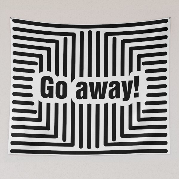 Item preview, Go away! Black and white graphics for angry people. designed and sold by My-fake-places.