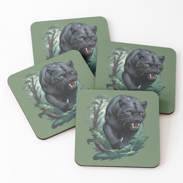Item preview, Black Panther in the jungle designed and sold by WildArtista.