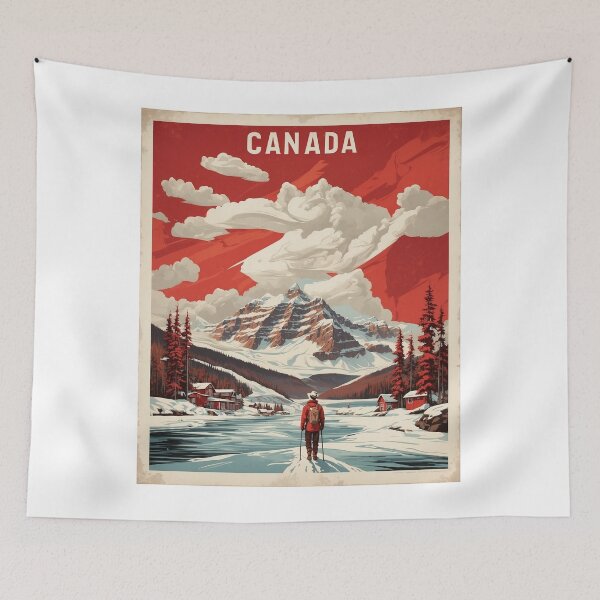 Item preview, Canada Vintage Poster Tourism 2 designed and sold by TravelersGems.