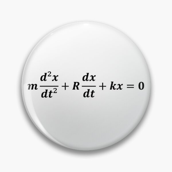 Item preview, mass spring damper ODE, physics and engineering designed and sold by NoetherSym.