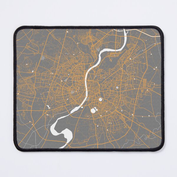 Item preview, Ahmedabad City Map of Gujarat, India - Bauhaus designed and sold by deMAP.