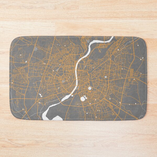 Item preview, Ahmedabad City Map of Gujarat, India - Bauhaus designed and sold by deMAP.