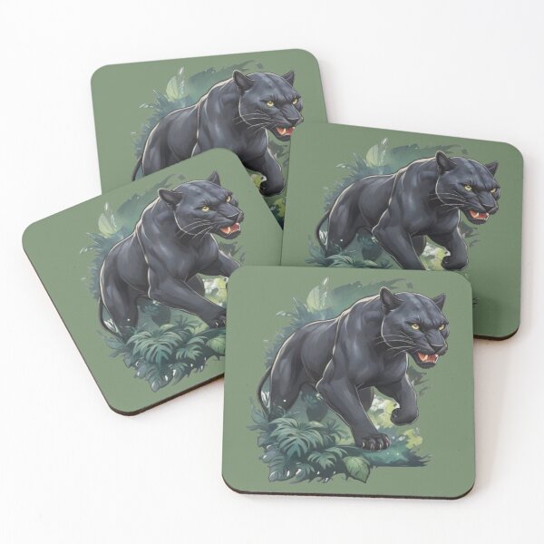 Item preview, Black Panther in the jungle designed and sold by WildArtista.
