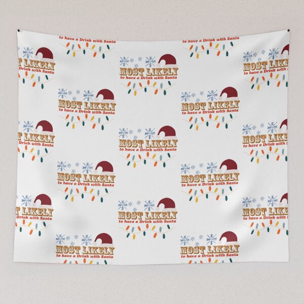Item preview, Most likely to have a Drink with Santa designed and sold by Azrou shop.