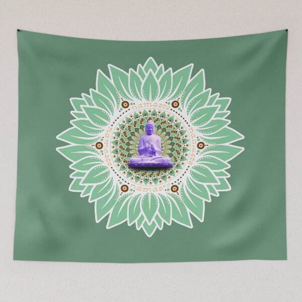 Item preview, Spiritual Namaste Buddhist Mandala designed and sold by Bolly & Maple.