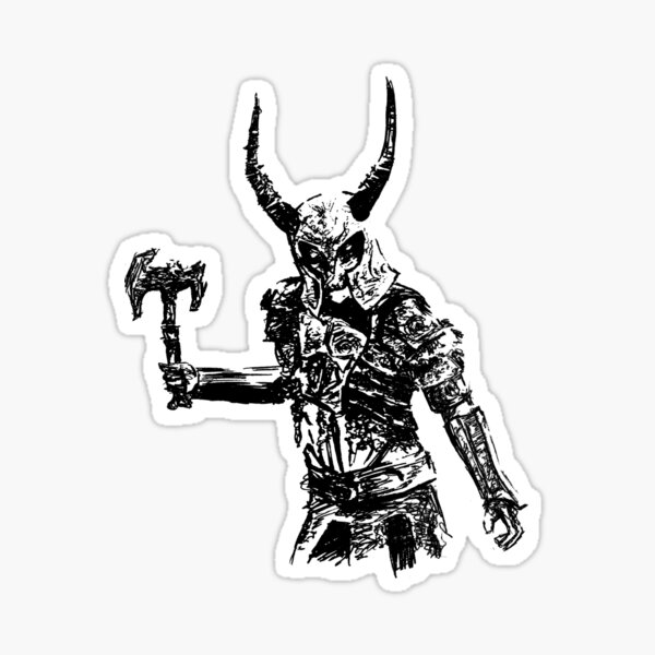 draugr-sticker-by-cosmicfoxdesign-redbubble