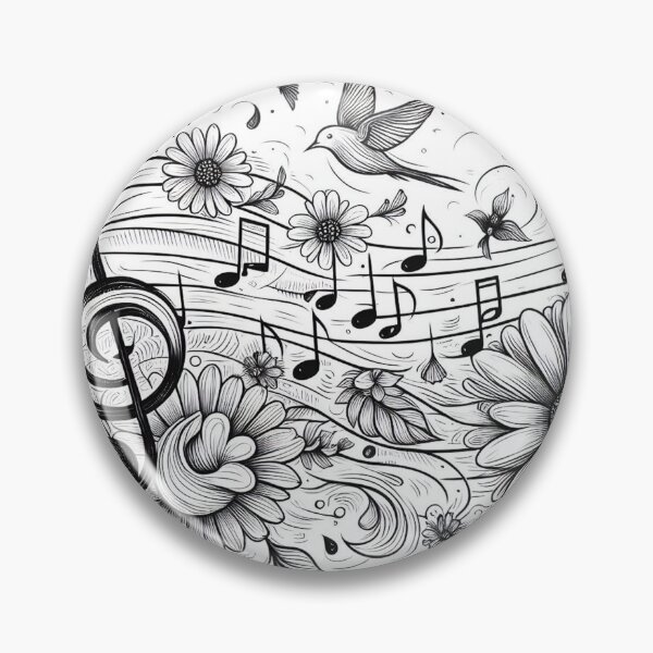 Item preview, Symphony of Nature: Musical Notes, Birds, Flowers, and Wind designed and sold by ReplyGirl.