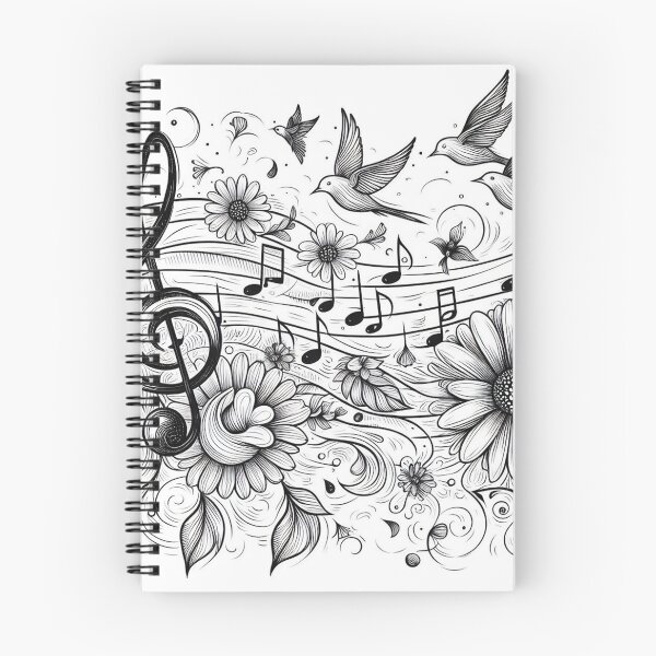 Item preview, Symphony of Nature: Musical Notes, Birds, Flowers, and Wind designed and sold by ReplyGirl.