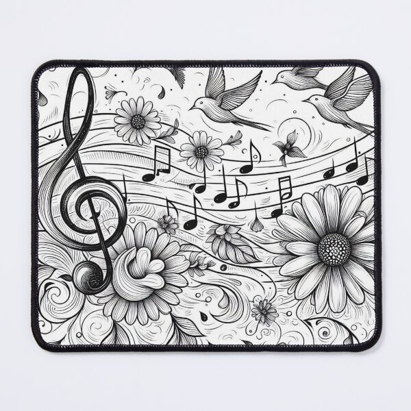Item preview, Symphony of Nature: Musical Notes, Birds, Flowers, and Wind designed and sold by ReplyGirl.