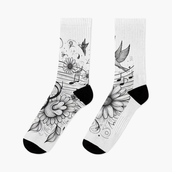 Item preview, Symphony of Nature: Musical Notes, Birds, Flowers, and Wind designed and sold by ReplyGirl.