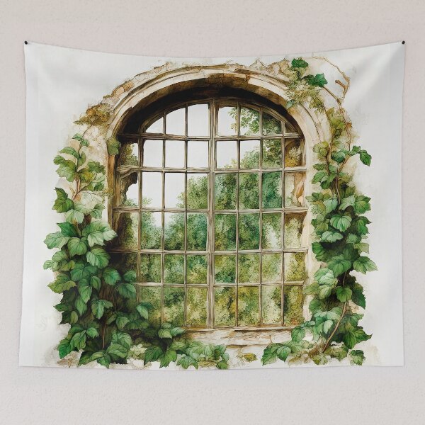 Item preview, An Old Window In An Abandoned House designed and sold by LanaGustavsson.