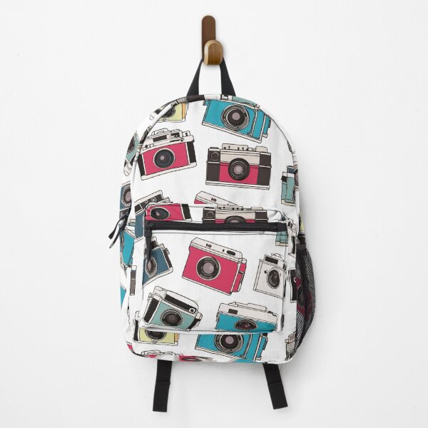 Item preview, Whimsical retro drawings of 35mm film cameras on white designed and sold by TheMoxieHouse.