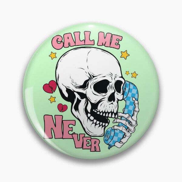 Item preview, "Call Me Never" Funny Skull designed and sold by FlawlessSeams.