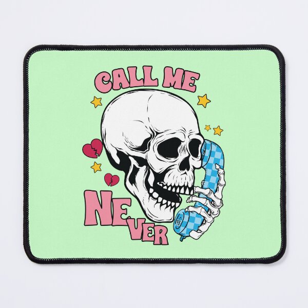 Item preview, "Call Me Never" Funny Skull designed and sold by FlawlessSeams.