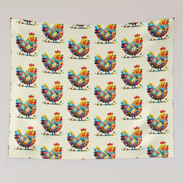 Item preview, Easter Egger Chicken Polish Folk Art designed and sold by Pati-Design.
