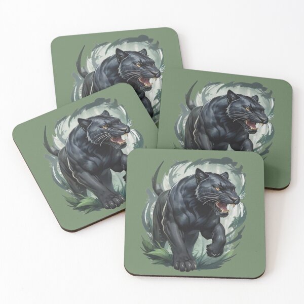 Item preview, Black Panther in the jungle designed and sold by WildArtista.