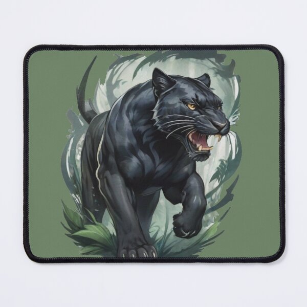 Item preview, Black Panther in the jungle designed and sold by WildArtista.