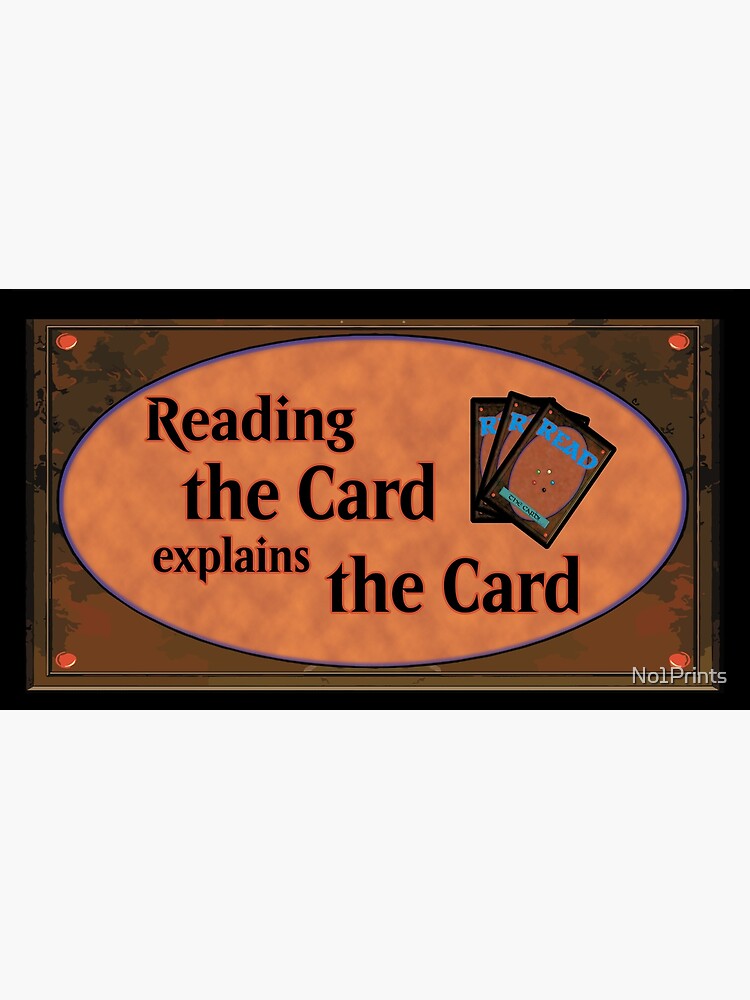 mtg reading the card explains the card MTG Commander's Codex