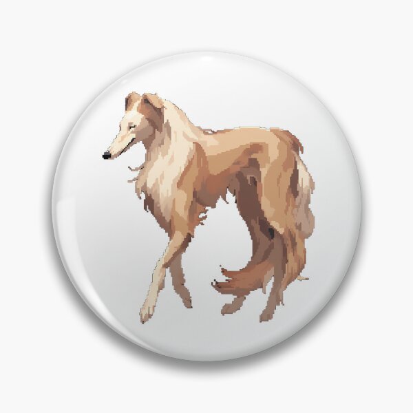 Item preview, Elegant Borzoi dog - Pixel art designed and sold by octoboobs.