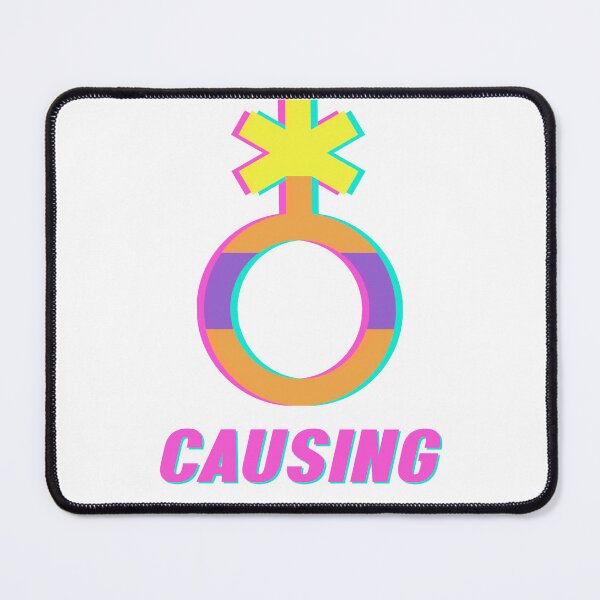Item preview, They/Them Causing May/Hem T-shirt, Non-Binary Gender Pronoun LGBTQ Pride T-shirt designed and sold by doofking.