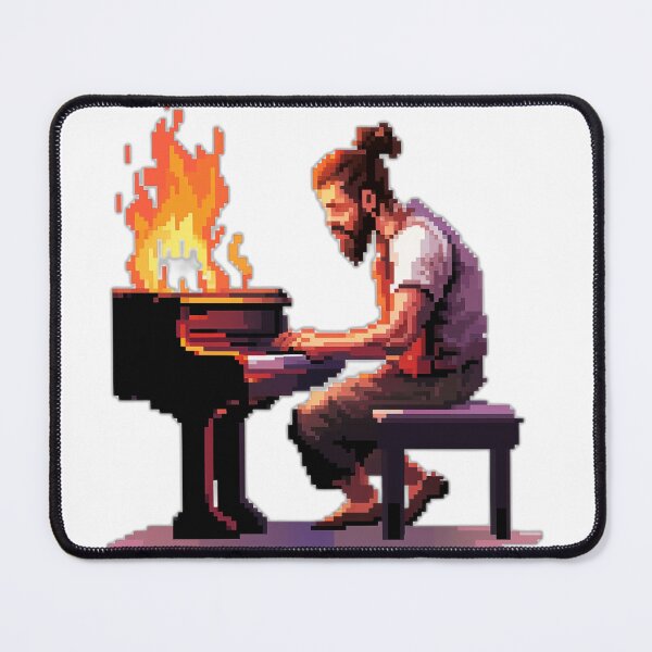 Item preview, Burning piano with pianist designed and sold by GuybrushT.