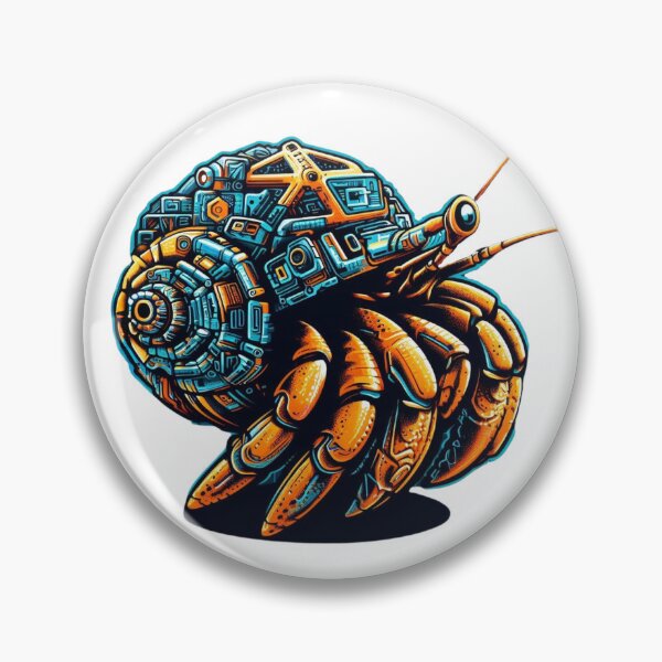 Item preview, Iconic Cyber Crab designed and sold by MrAI-Store.
