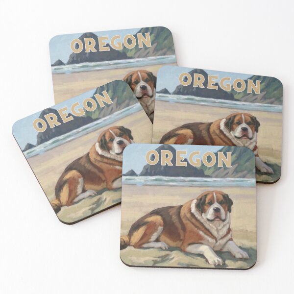 Item preview, St Bernard On The Beach Oregon Coast designed and sold by OregonsOwn.