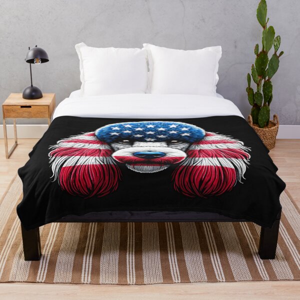 Item preview, Patriotic Poodle: American Flag Dog Portrait. designed and sold by SerhiiArt.