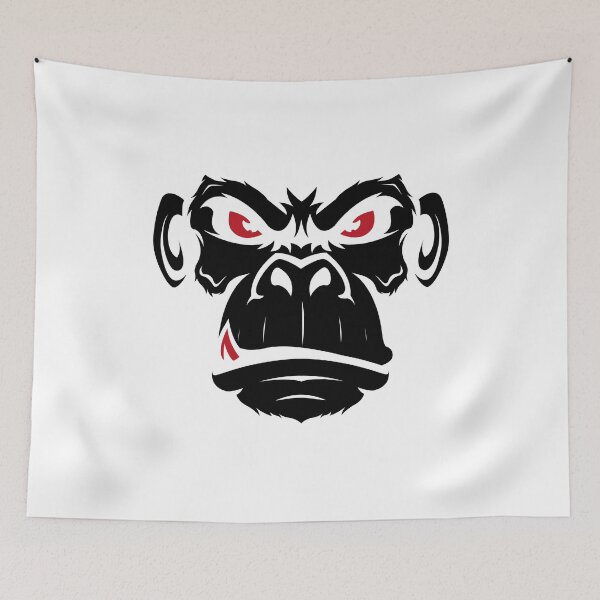 Item preview, Angry Gorilla Face International Monkey Day Gorilla Lovers Gift designed and sold by AstroShop1.
