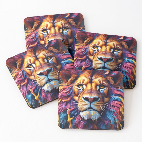 Artikelvorschau, Majestic African Lion Paint Splash entworfen und verkauft von TheArtOfPat.