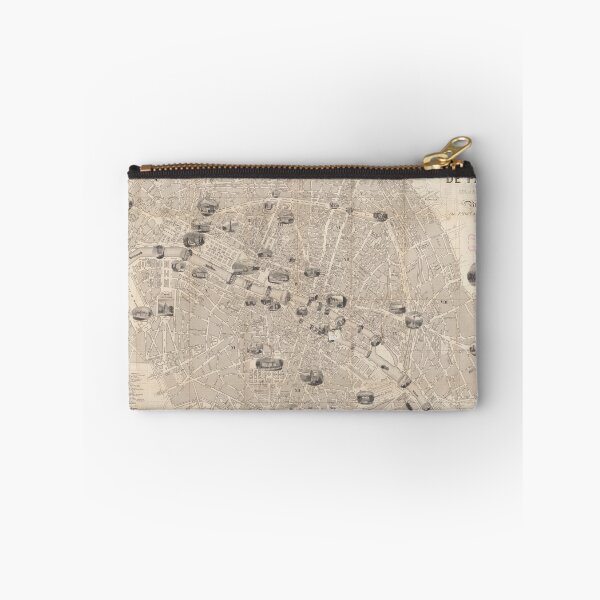 Item preview, Vintage Map of Paris France (1841) designed and sold by BravuraMedia.