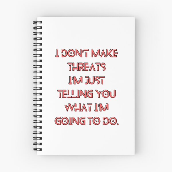 Item preview, The Murderbot Diaries Quote - SecUnit (Murderbot) - Threat (white) designed and sold by Caro C. Smith.