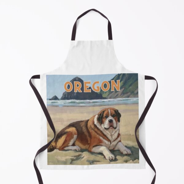 Item preview, St Bernard On The Oregon Coast Beach designed and sold by OregonsOwn.