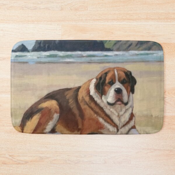 Item preview, St Bernard On The Oregon Coast Beach designed and sold by OregonsOwn.