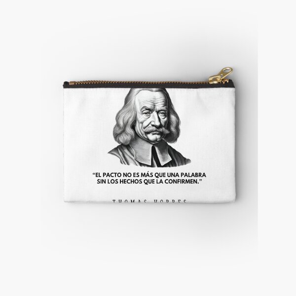 Item preview, Quote of philosophy from Thomas Hobbes and black and white portrait for philosophy lovers designed and sold by CachoGlorious.