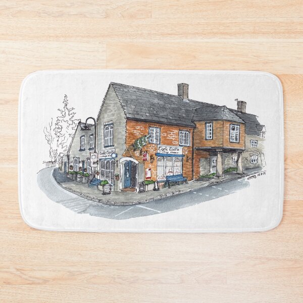 Item preview, Corfe Castle Village Shop Watercolour designed and sold by Tom Napper Design.