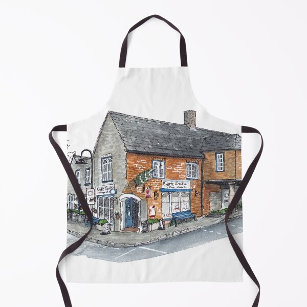 Item preview, Corfe Castle Village Shop Watercolour designed and sold by Tom Napper Design.