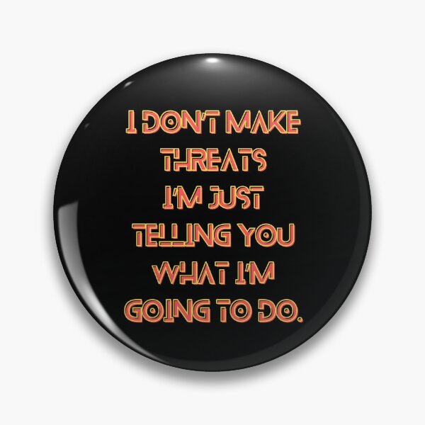 Item preview, The Murderbot Diaries Quote - SecUnit (Murderbot) - Threat (black) designed and sold by Caro C. Smith.